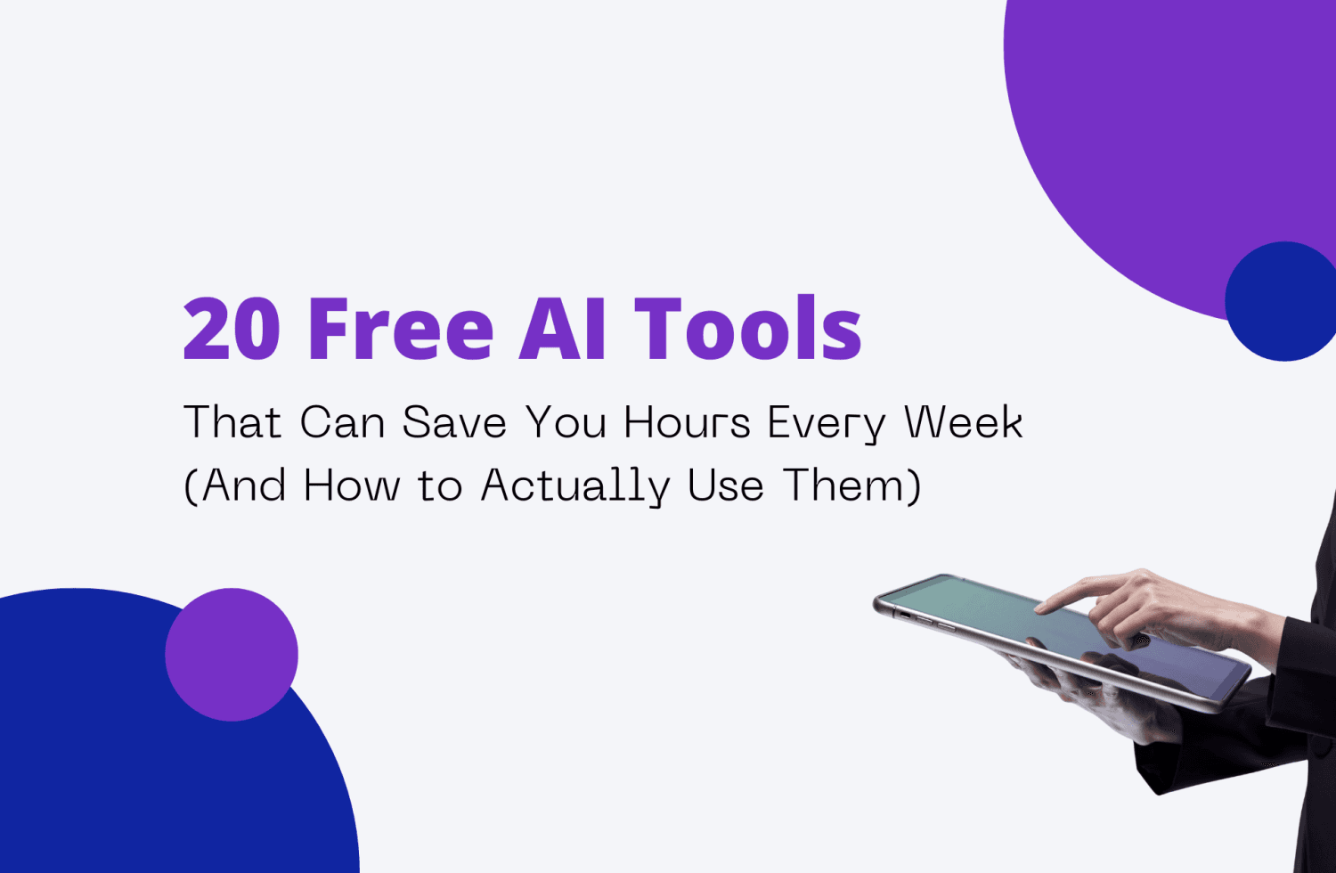 20 Free AI Tools